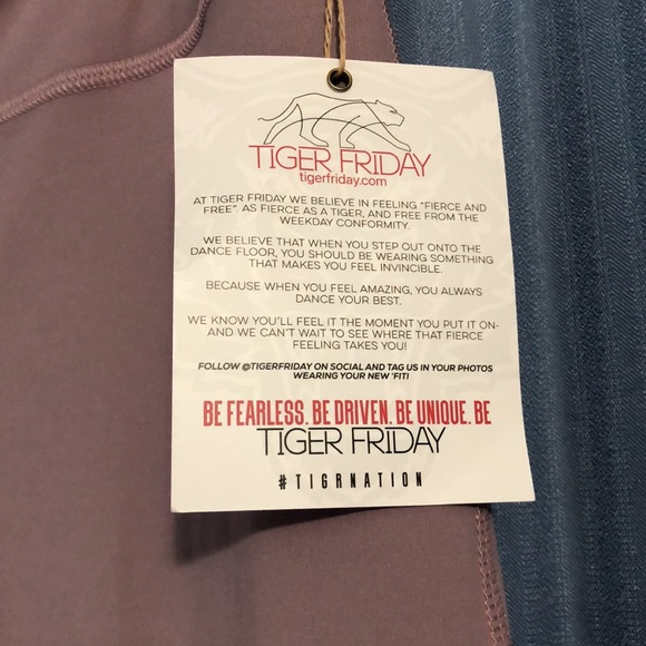 Tiger Friday Shirley Split Flare Leggings in Gorgeous Lily & Lavender Adult Med - Picture 3 of 7